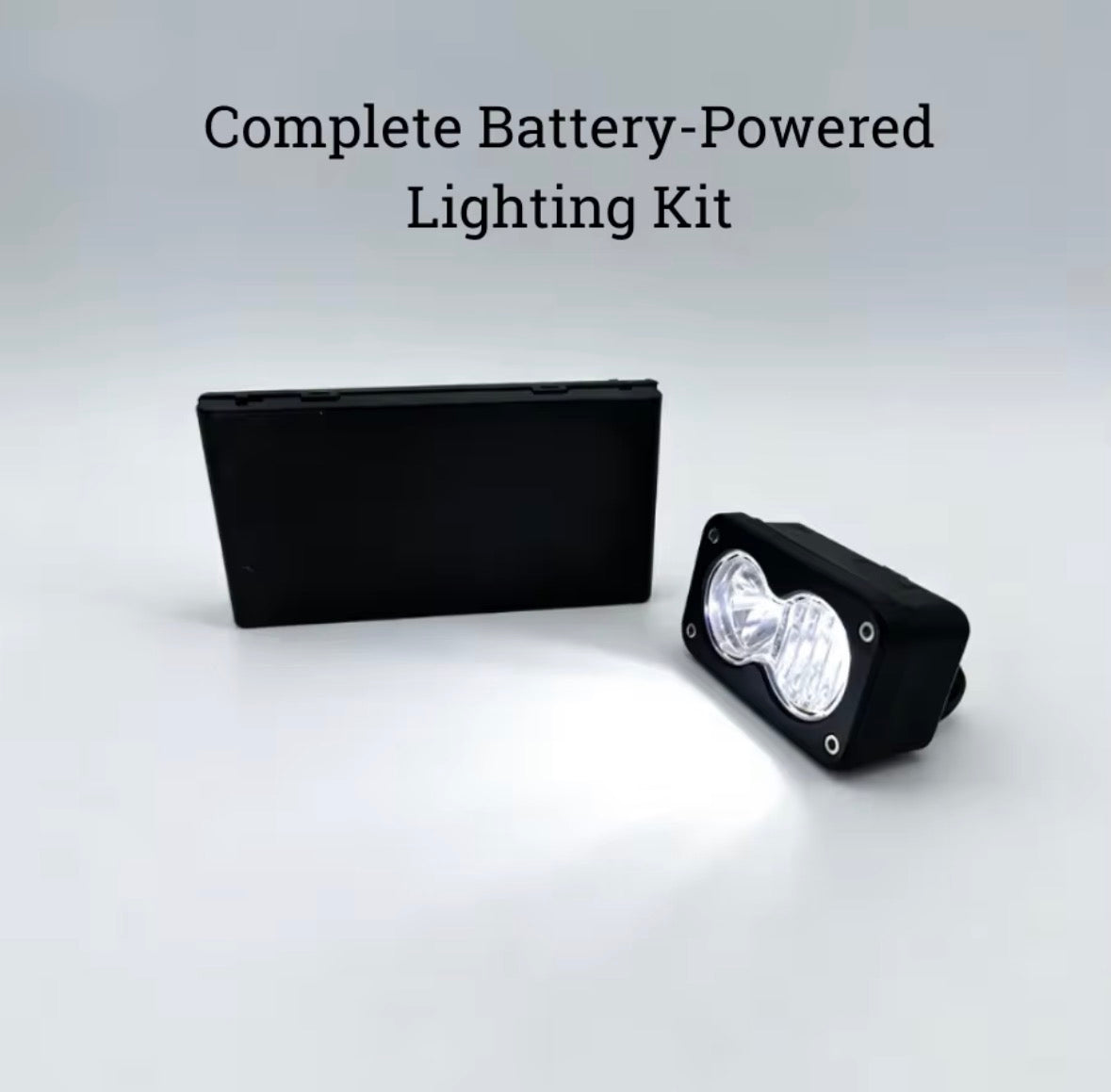 Universal Battery Powered Baja Light LED Headlight and Horn Combo Kit