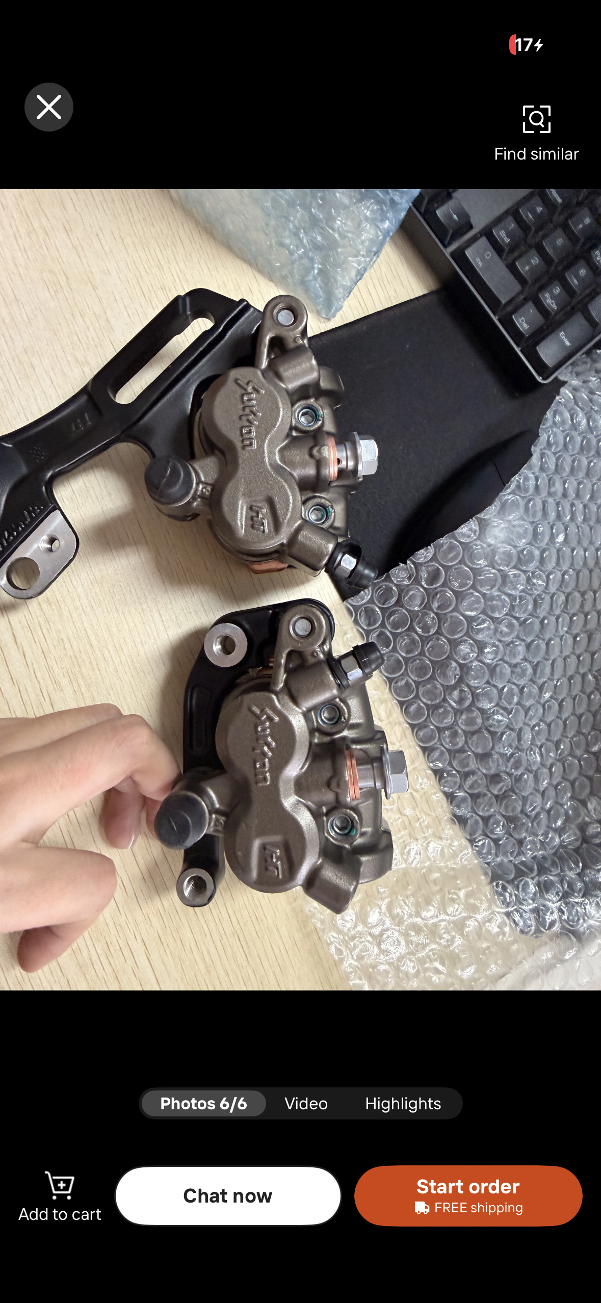 Ultrabee Electric Bicycle UB Rear Brake Caliper
Assembly SURON Ultra Bee Accessories